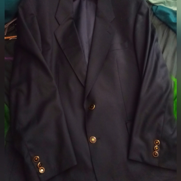 Vitale Barberis Canonico dark blue dinner jacket, wool, 42R, Immaculate! - Picture 7 of 9